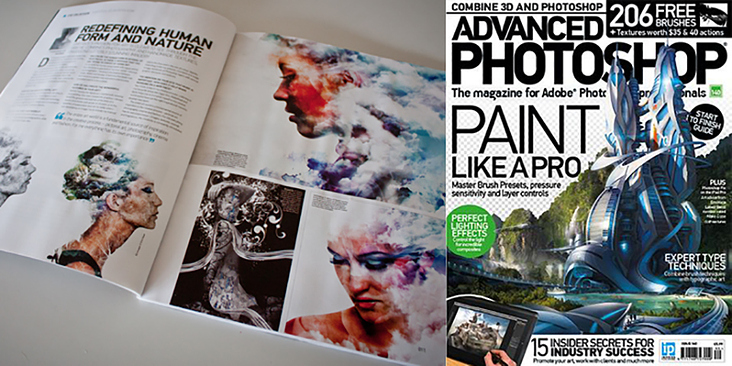 5 page interview—Advanced Photoshop Magazine Imagine Publishing