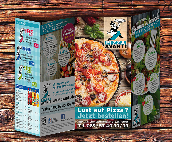 Pizza Avanti Franchise Speisekarten