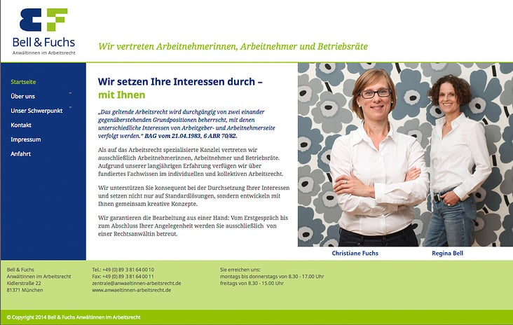 Startseite von www.anwaeltinnen-arbeitsrecht.de/