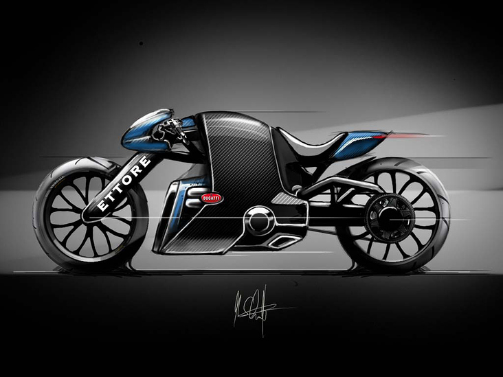 Concept Bike für Bugatti