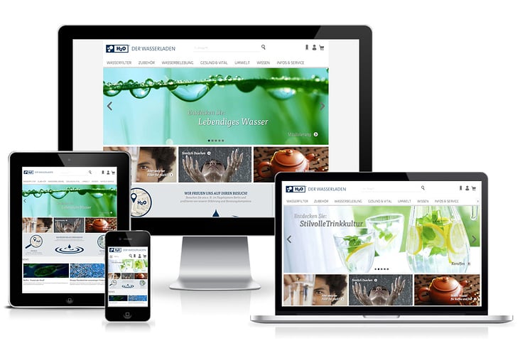 H2O – Der Wasserladen – Shopware 5 – Responsive Webdesign