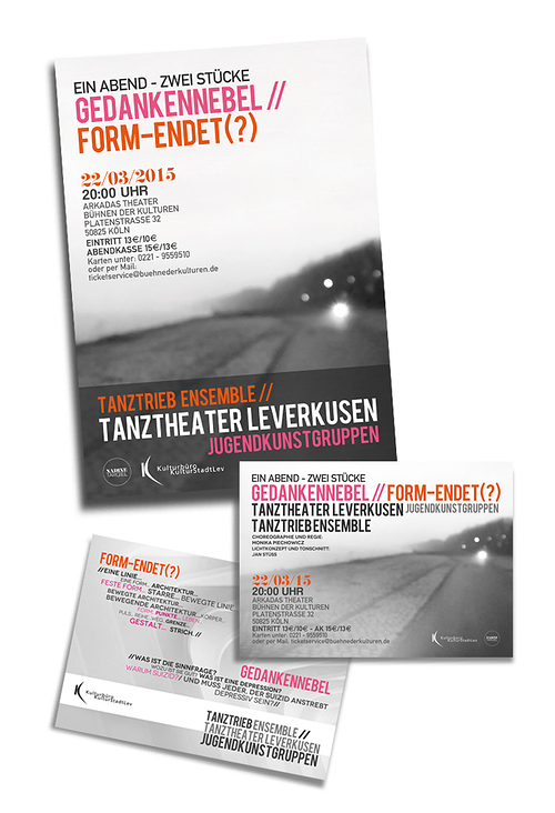 Flyer & Plakat Tanztheater Leverkusen