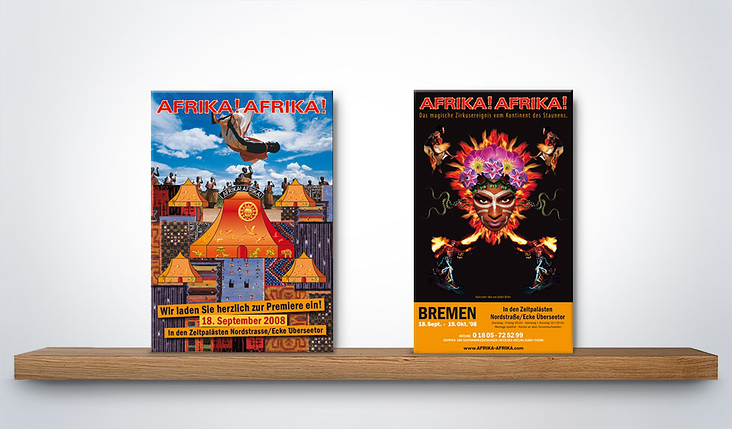 Plakatwerbung für AFRIKA AFRIKA