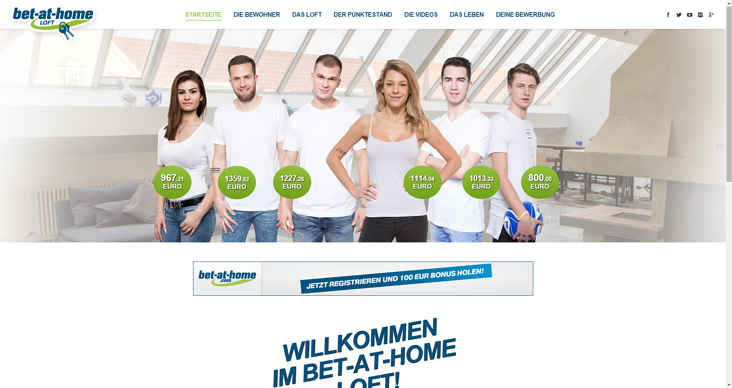 Bet-at-Home Loft Homepage