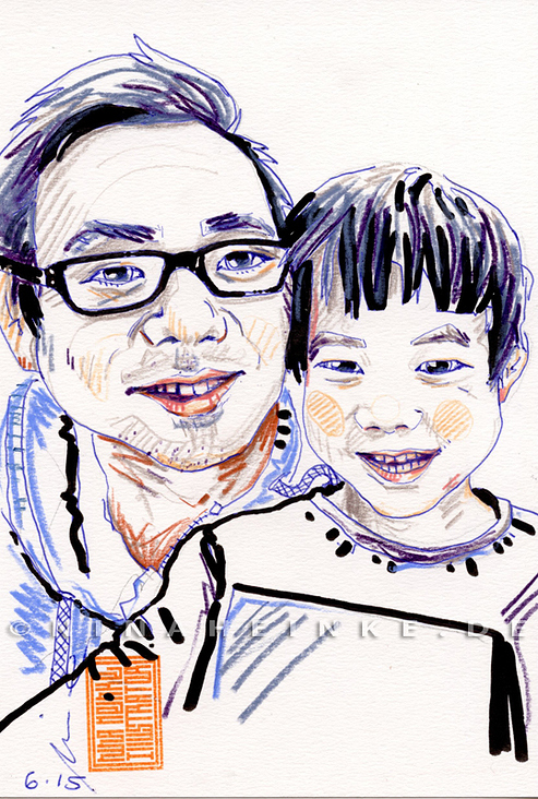 portrait father & son