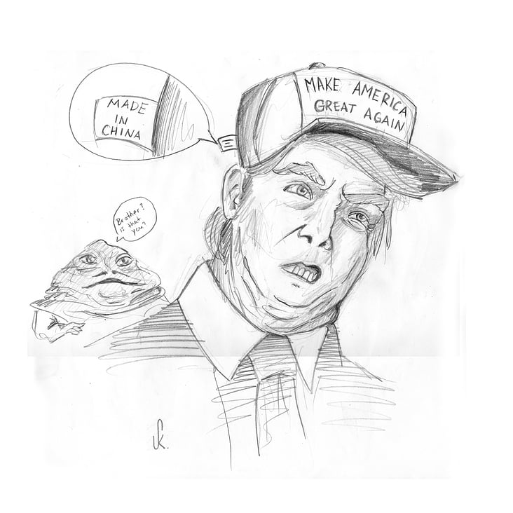 Trump Karikatur