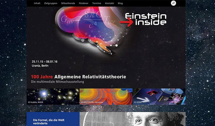 Web Entwicklung – Einstein Inside