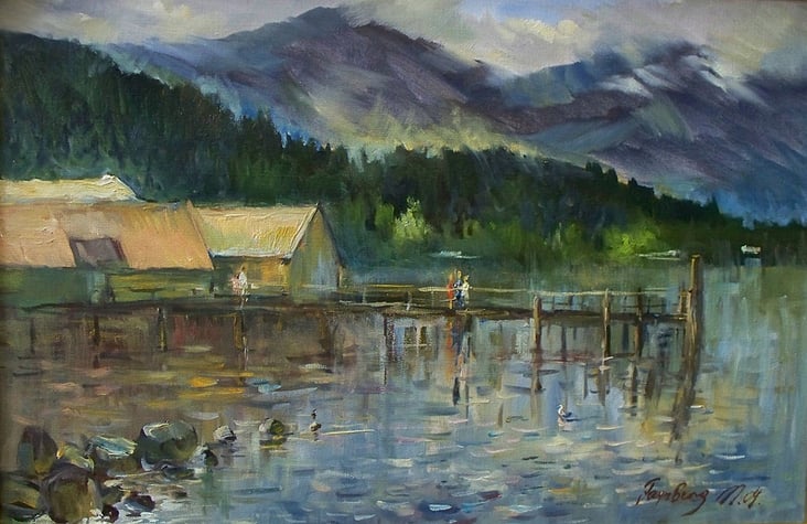 Chiemsee.41×61. 2001