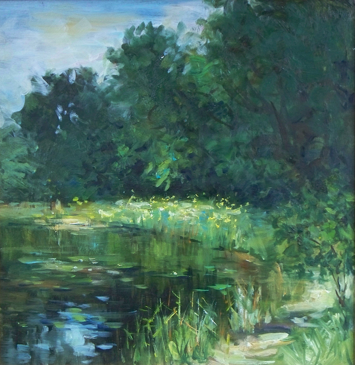 Verwachsener Teich, 38,5×40, 2003