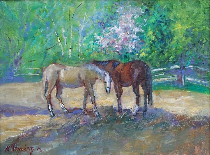 Frühling in Pegau, 30×40, 2012