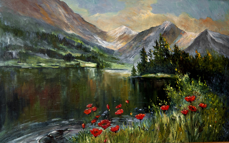 Bergsee, 100×80, 2015