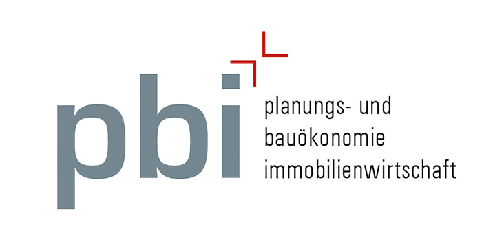Logodesign für den Fachbereich pbi, planungs- und bauökonomie | immobilienwirtschaft, TU-Berlin