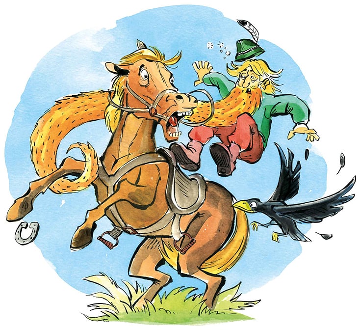 Märchen vom Pferd und der Krähe