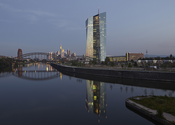 European Central Bank by Coop Himmelblau. Frankfurt, Germany