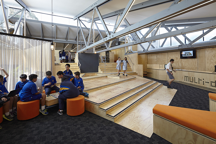 St Monicas College Library Conversion by Branch Studio Architects. Epping, Australia.