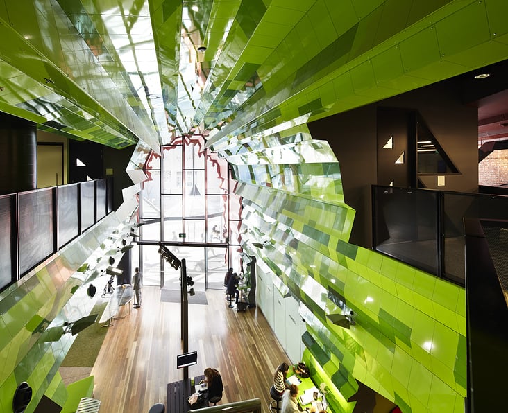 Swanton Academic Building of the Royal Melbourne Institute of technology – RMIT by LYONS. Melbourne, Australia.