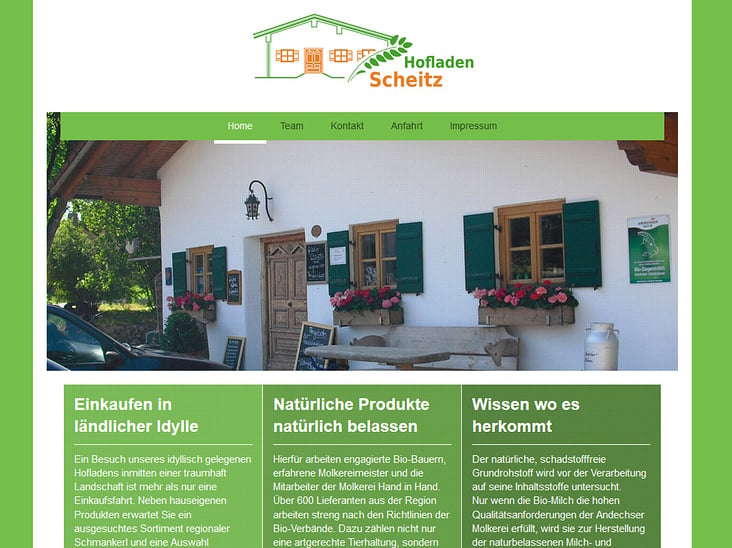 Biohof-Website