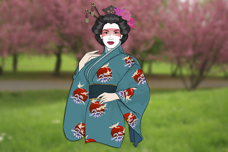 geisha cherry FLAT
