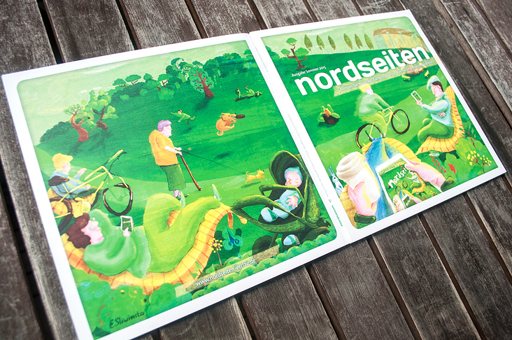 Coverillustration für das Nordseiten Magazin