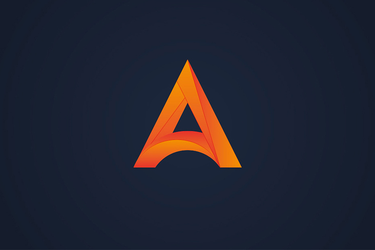 Logo Single Letter „A“ (Farbbeispiel)
