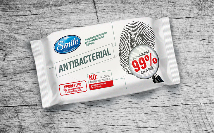Antibacterail wet wipes