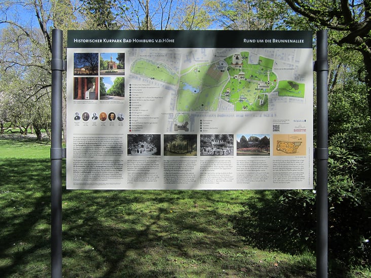 Informationstafeln Kurpark, Magistrat der Stadt Bad Homburg v.d.Höhe