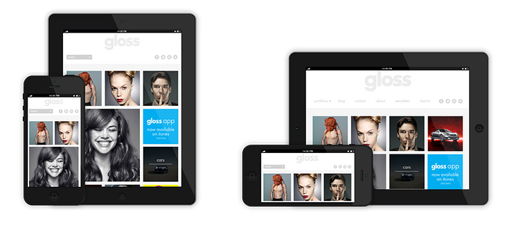 Gloss Production Responsive Website