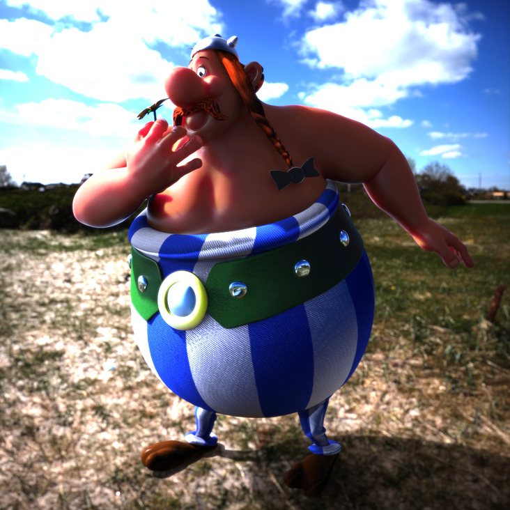 3D Modell Obelix