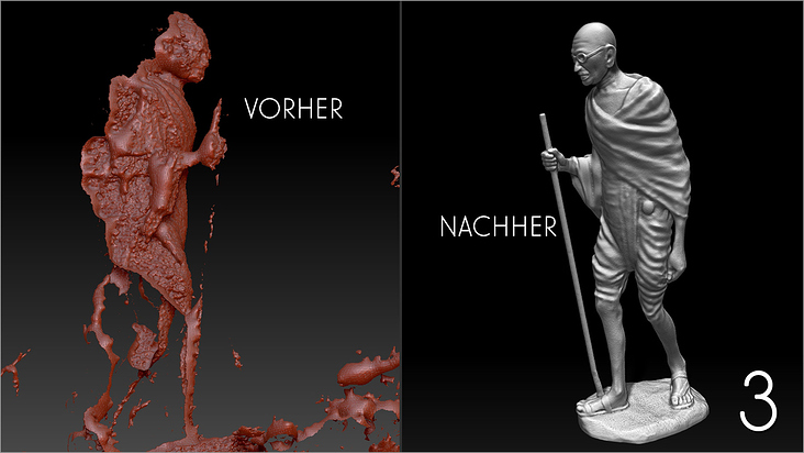 Nachbearbeitung von 3D Scans