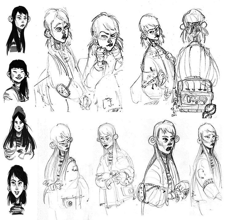 Visual development, character exploration