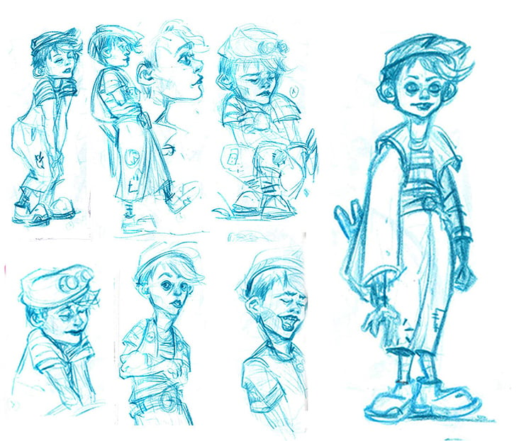 Visual development, character exploration