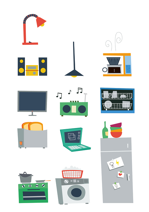Elektronische Geräte Icons