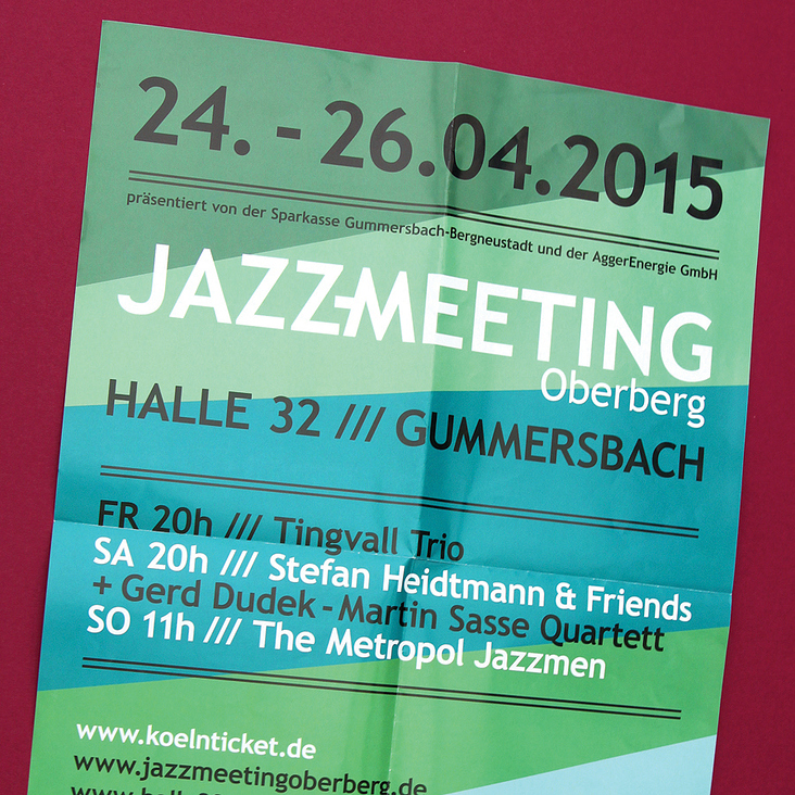 Plakat für ein Jazzfestival