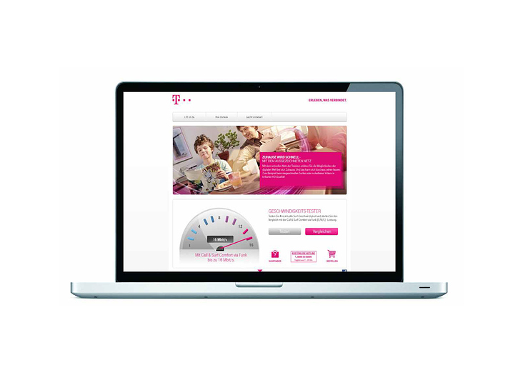 Telekom LTE Aktionswebsite