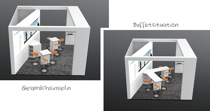 Messestand Visualisierung