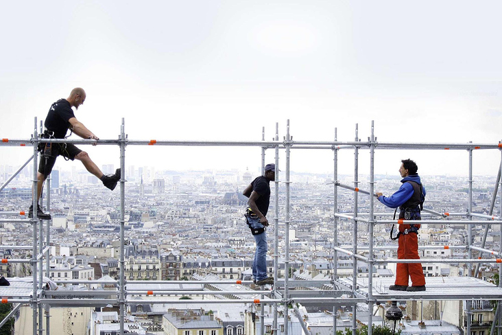 Gerüstaufbau-Paris Foto: Dietenmeier