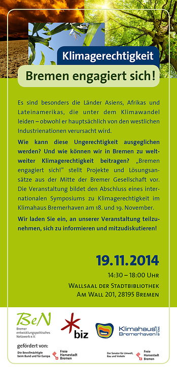 BeN Klimagerechtigkeit Nov 2014 Flyer