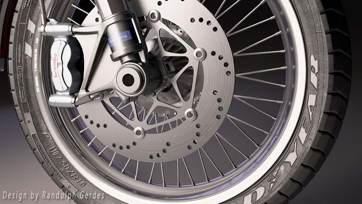 Front wheel rendering