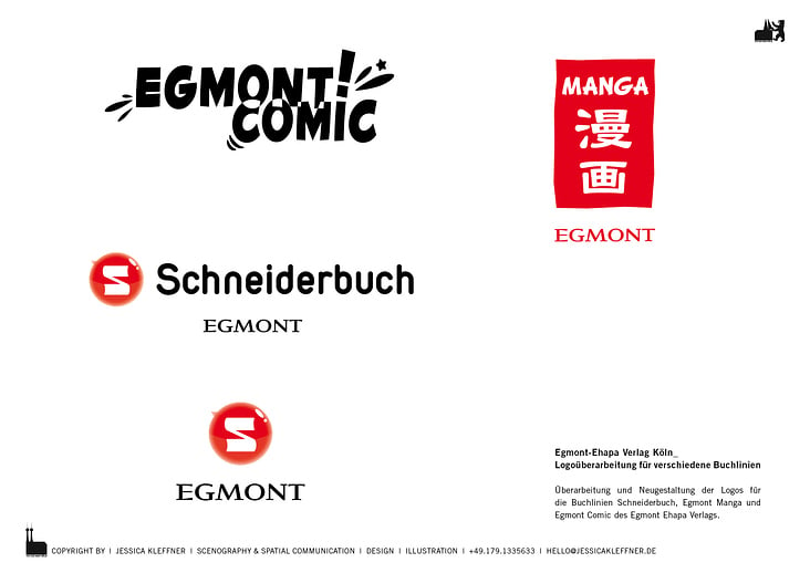 Logo Überarbeitung für Egmont Ehapa Verlags-Linien