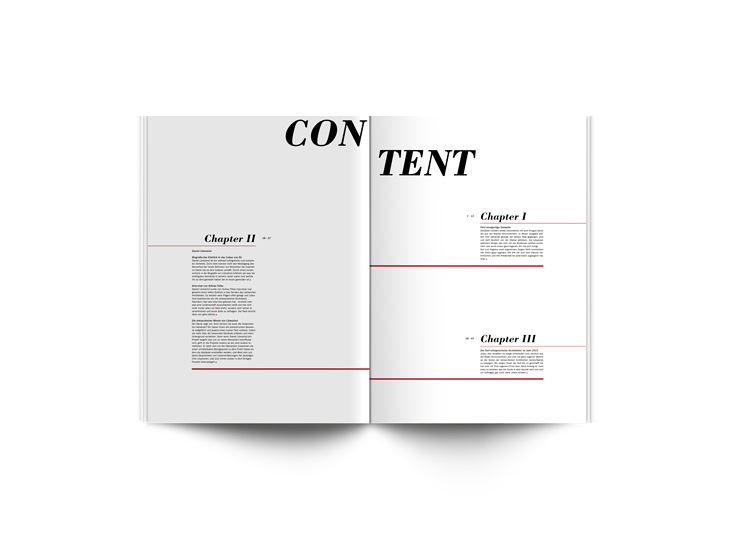 Big – Magazin | Inhaltsverzeichnis