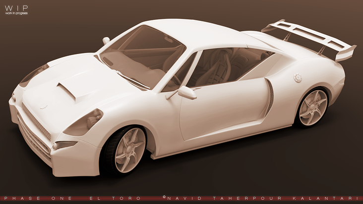 3D Modelierung von EL TORO Sport Wagen  Bild 2