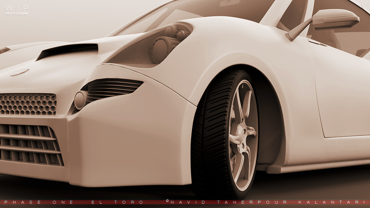 3D Modelierung von EL TORO Sport Wagen  Bild 5