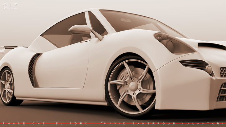 3D Modelierung von EL TORO Sport Wagen  Bild 6