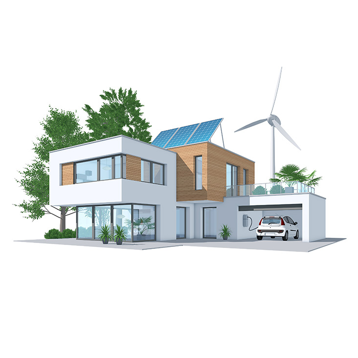 Nachhaltige Energieversorgung– Illustration