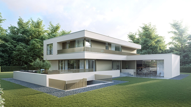 Architekturvisualisierung Bauhaus-Villa