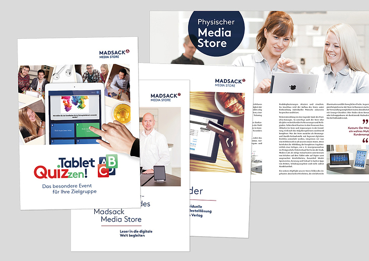 Entwicklung von A4-Broschüren für den MADSACK Media Store