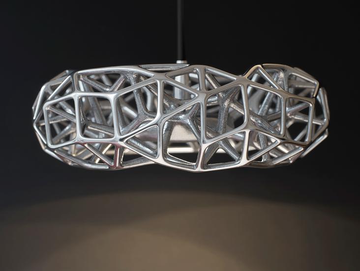 CELL LED Pendant LAmp polished Aluminium