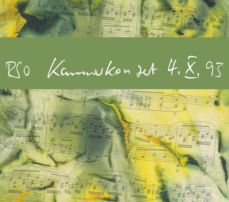 CD-Cover für RSO-Kammerkonzert mit Originalschriftzug des Soloisten
