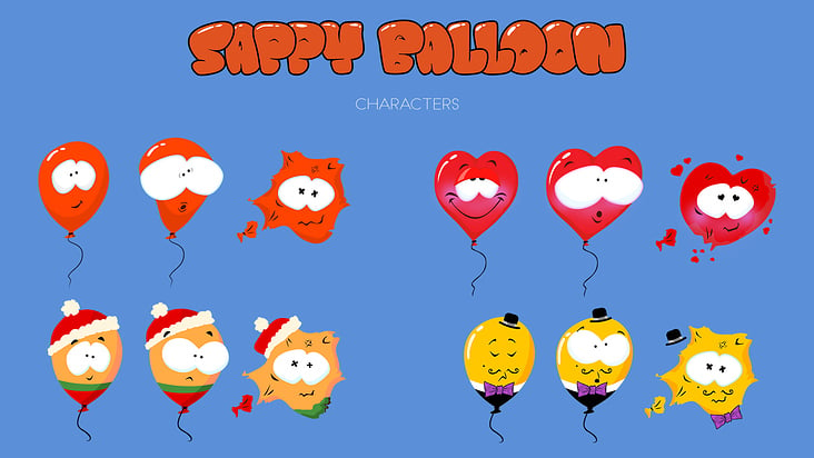 Sappy Balloon, 2D game character