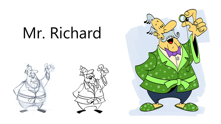 Mr Richard, 2D game character